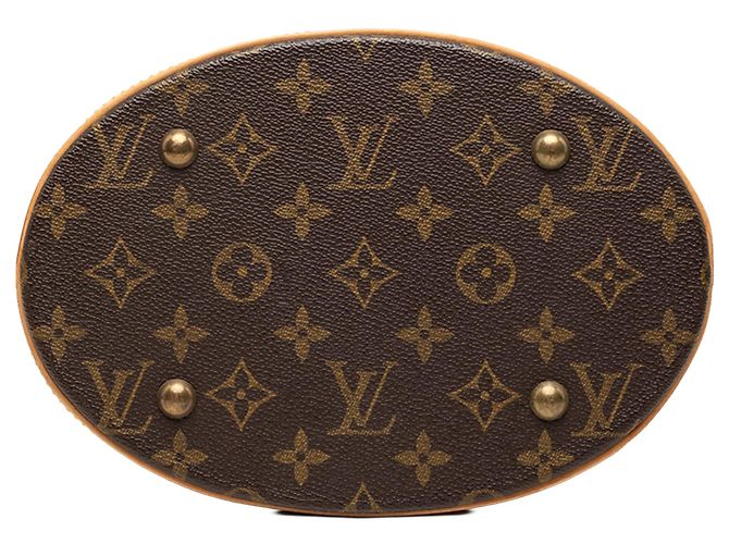 Petit Bucket Monogram Louis Vuitton Marrone - vista 3