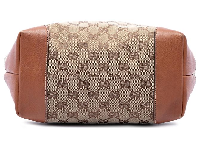 Tote Gucci GG Canvas con charm GG Marrone - vista 3