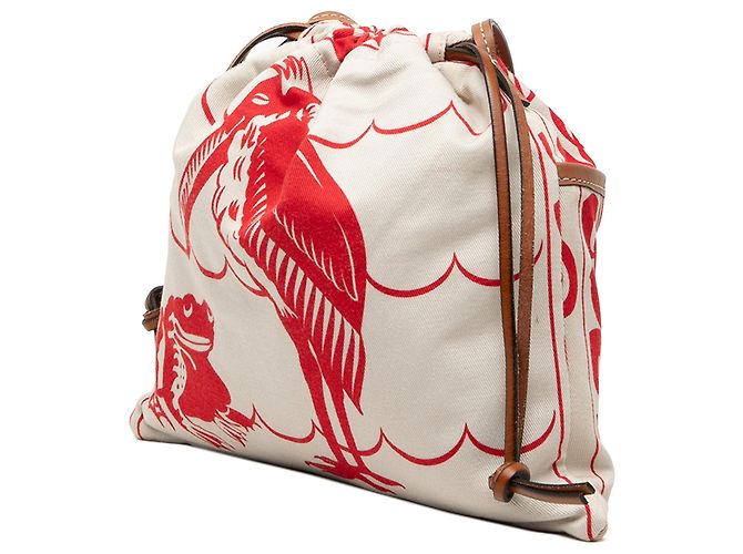 Borsa a tracolla LOEWE William de Morgan Small Anagram Canvas Bianca Bianco - vista 2