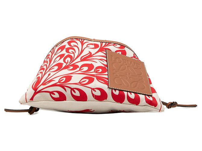 Borsa a tracolla LOEWE William de Morgan Small Anagram Canvas Bianca Bianco - vista 3
