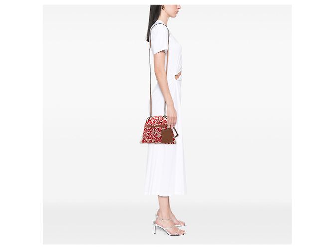 Borsa a tracolla LOEWE William de Morgan Small Anagram Canvas Bianca Bianco - vista 6