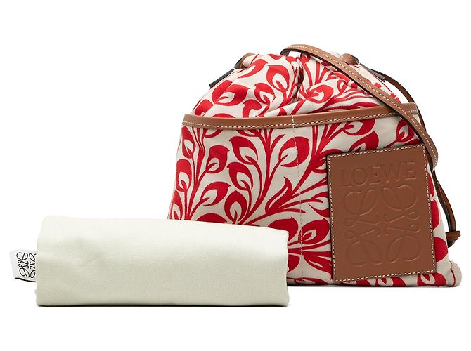 Borsa a tracolla LOEWE William de Morgan Small Anagram Canvas Bianca Bianco - vista 7