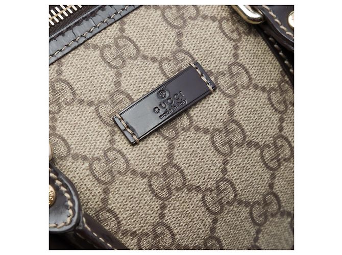 Borsa Boston Gucci Joy Medium GG Supreme Beige - vista 5
