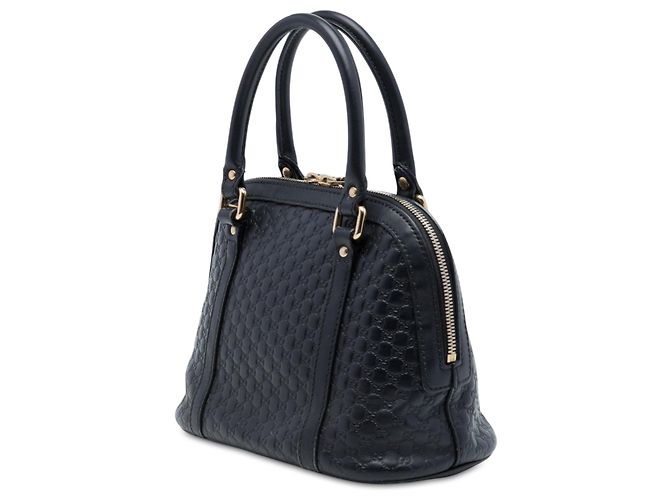 Borsa Dome Mini Microguccissima Gucci Nera Nero - vista 2