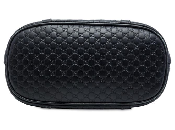 Borsa Dome Mini Microguccissima Gucci Nera Nero - vista 3