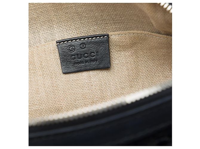 Borsa Dome Mini Microguccissima Gucci Nera Nero - vista 5