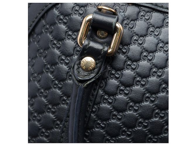 Borsa Dome Mini Microguccissima Gucci Nera Nero - vista 6
