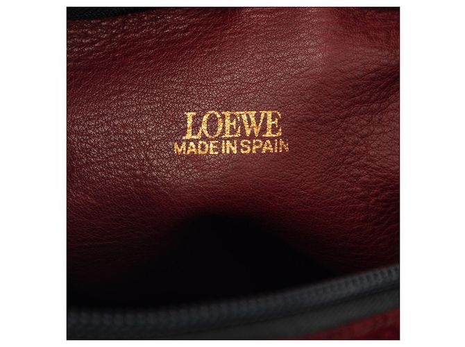 Borsa Boston Anagram LOEWE in camoscio rosso - vista 5
