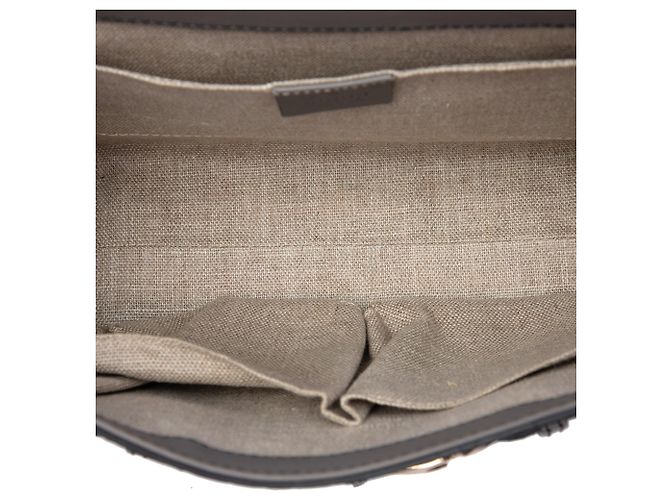 Borsa a tracolla Gucci Emily Medium Microguccissima Grigia Grigio - vista 4