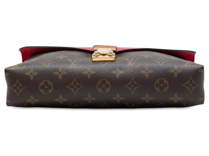 Borsa a tracolla con catena Louis Vuitton Monogram Pallas Marrone - vista 3