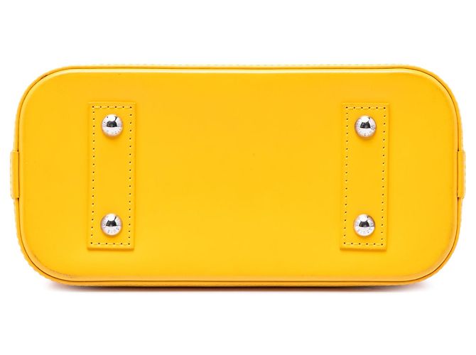 Borsa Satchel Louis Vuitton Epi Alma BB Gialla Giallo - vista 3