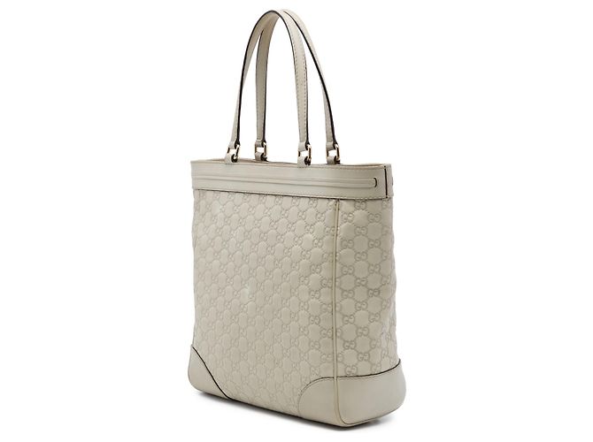 Borsa Tote Gucci Guccissima Mayfair Bianca Bianco - vista 2