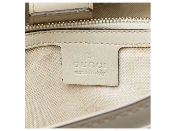 Borsa Tote Gucci Guccissima Mayfair Bianca Bianco - vista 5