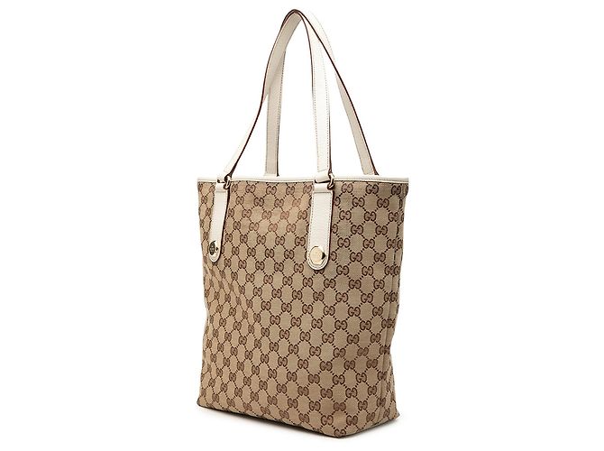 Borsa Tote Gucci GG Canvas Charmy Beige - vista 2