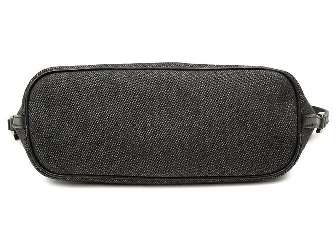 Borsa a tracolla Boat in denim nero Gucci - vista 3