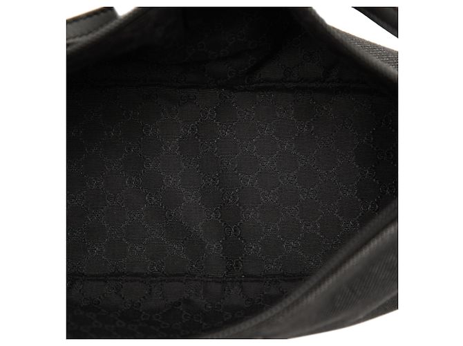 Borsa a tracolla Boat in denim nero Gucci - vista 4