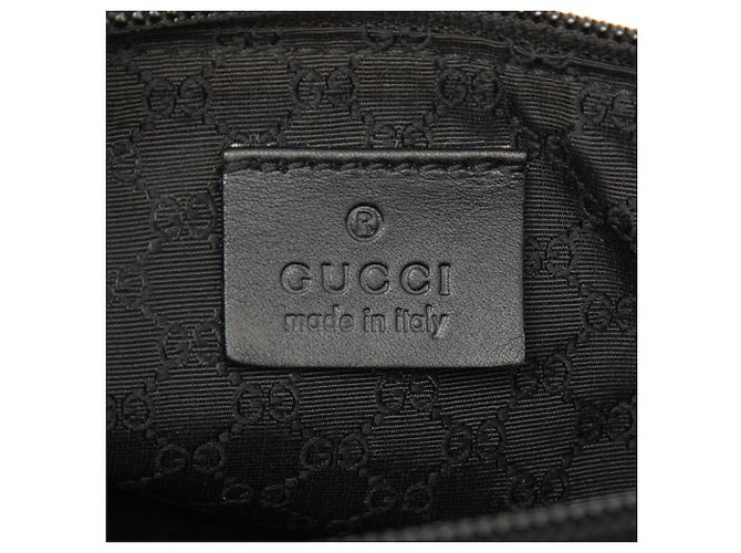 Borsa a tracolla Boat in denim nero Gucci - vista 5