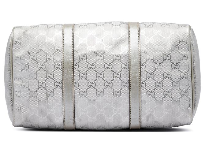 Borsa Boston Gucci Joy Medium Stampa GG Argentata Argento - vista 3