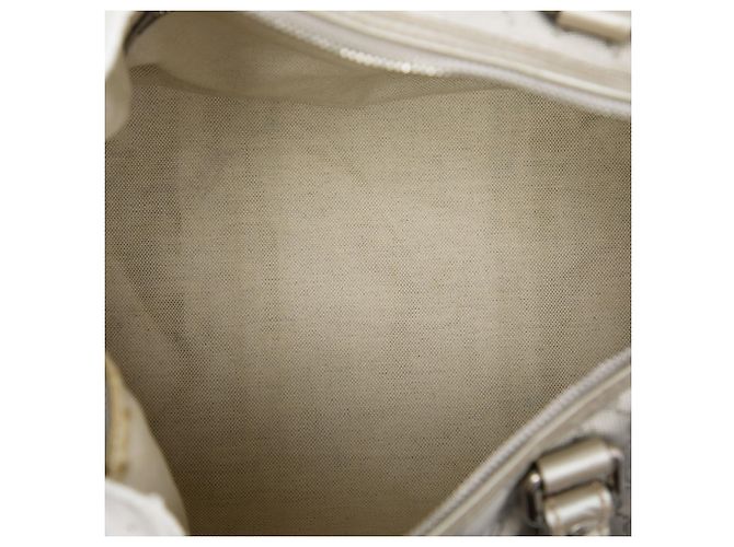 Borsa Boston Gucci Joy Medium Stampa GG Argentata Argento - vista 4