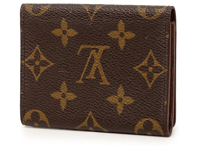 Tarjetero sobre Louis Vuitton Monogram marrón Castaño - vista 2