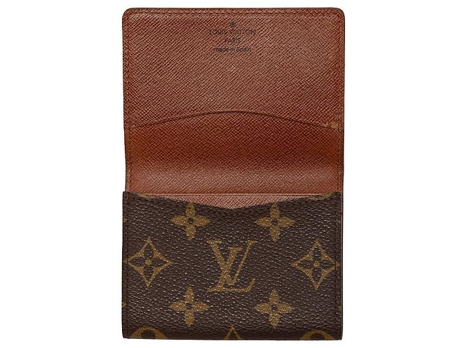 Tarjetero sobre Louis Vuitton Monogram marrón Castaño - vista 4