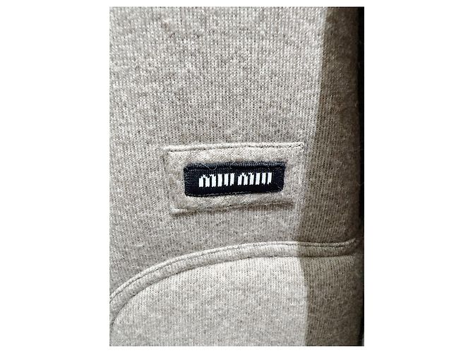 Miu Miu Cropped Jacke Camel Polyester Größe 36 Mehrfarben - Ansicht 2