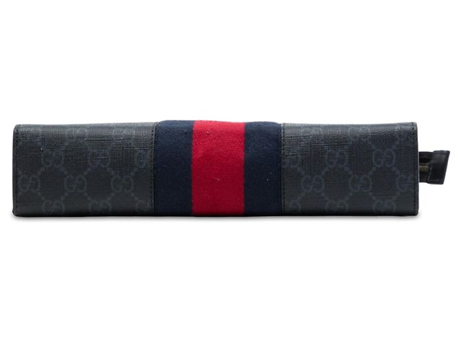 Clutch Gucci GG Supreme Web Nera Nero - vista 3