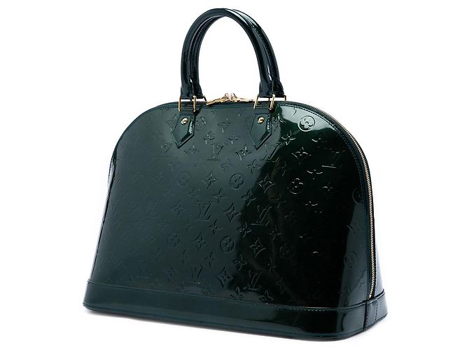 Borsa Louis Vuitton Monogram Vernis Alma GM Verde - vista 2