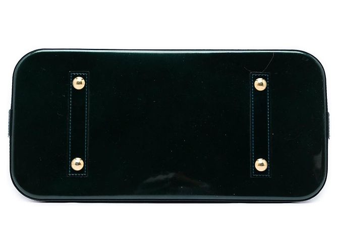 Borsa Louis Vuitton Monogram Vernis Alma GM Verde - vista 3
