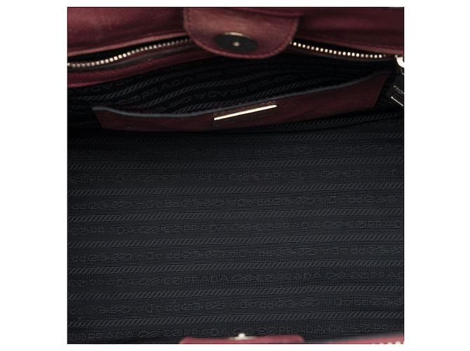 Borsa Satchel Prada Glace Calf a due tasche, Rosa - vista 4
