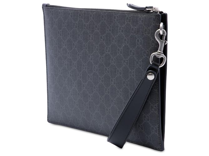 Clutch Gucci GG Supreme Kingsnake Nera Nero - vista 2