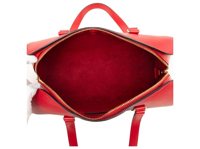 Borsa Louis Vuitton Epi Soufflot rossa Rosso - vista 4