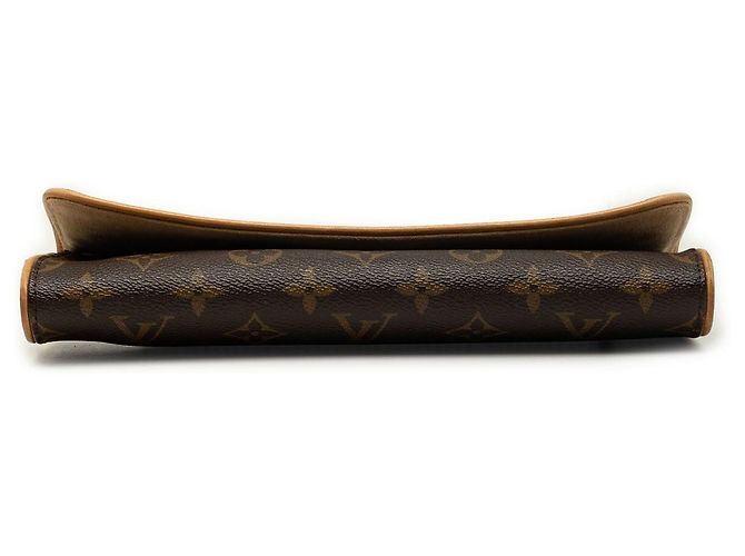 Borsa a tracolla Louis Vuitton Monogram Pochette Twin GM Marrone - vista 3
