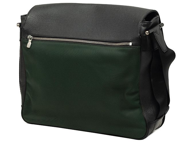 Borsa a tracolla Louis Vuitton Taiga Viktor Nera Nero - vista 2