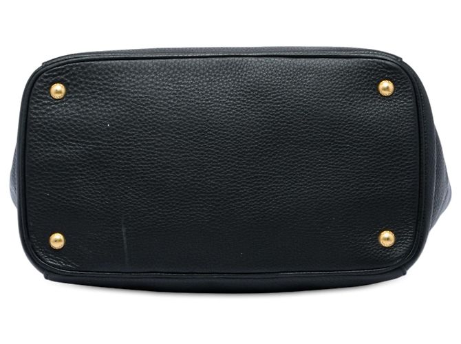 Borsa tote convertibile Prada Vitello Daino nera Nero - vista 3