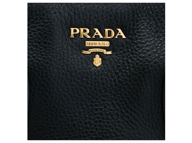 Borsa tote convertibile Prada Vitello Daino nera Nero - vista 5