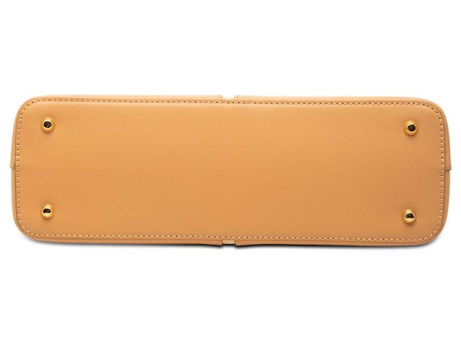 Borsa a tracolla Burberry in pelle beige - vista 3