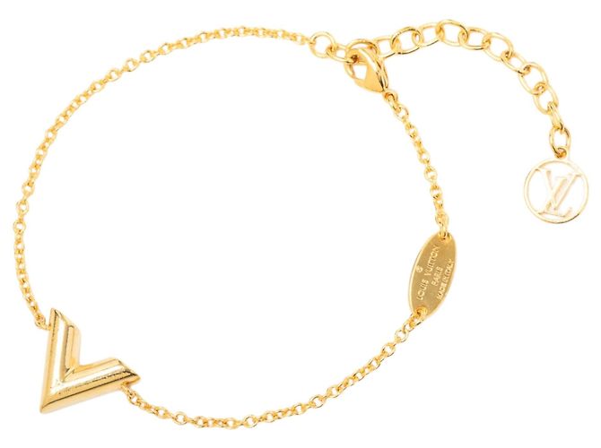 Bracciale Essential V Louis Vuitton placcato oro D'oro - vista 3