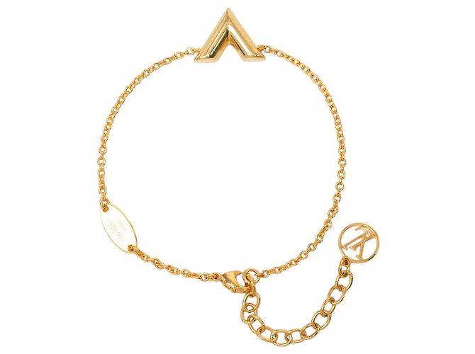 Bracciale Essential V Louis Vuitton placcato oro D'oro - vista 4