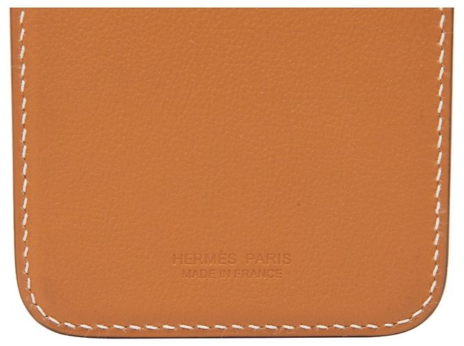 Tarjetero Hermès Bounce MagSafe en piel Swift marrón Castaño - vista 4