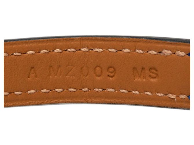 Bracciale Hermès Rivale Double Tour in Swift Blu - vista 6