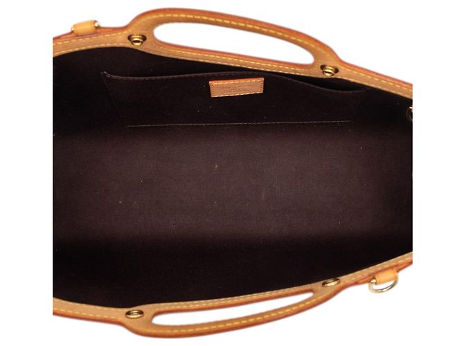 Borsa Satchel Louis Vuitton Monogram Vernis Roxbury Drive Viola Porpora - vista 4