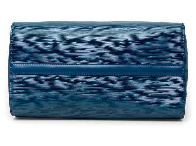 Borsa Boston Louis Vuitton Epi Speedy 35 Blu - vista 3