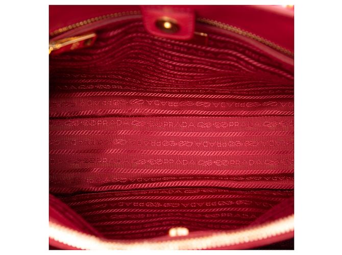 Borsa Prada Galleria Medium Saffiano Lux Rossa Rosso - vista 4