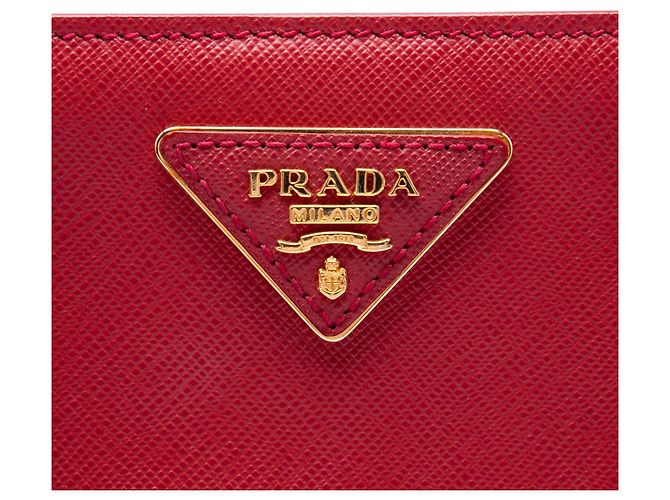 Borsa Prada Galleria Medium Saffiano Lux Rossa Rosso - vista 5