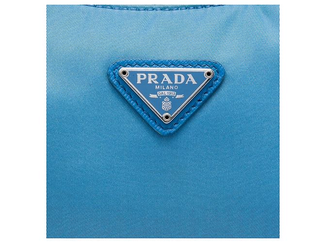 Borsa a spalla Prada Mini Tessuto Re Edition 2000 Blu - vista 5