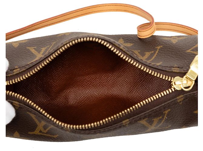 Borsa a mano Louis Vuitton Monogram Papillon Pochette Marrone - vista 4
