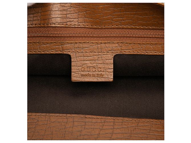 Borsa Tote Gucci GG Canvas Bamboo beige - vista 5