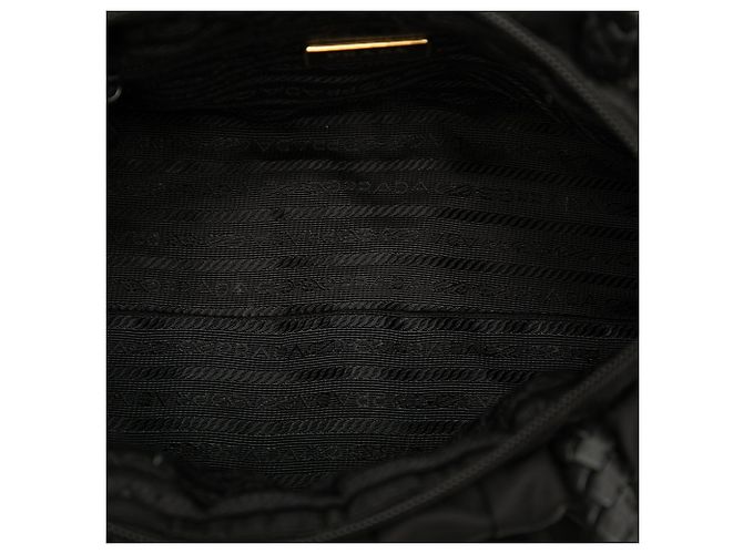 Bow Borsa Prada Tessuto con fiocco nera Nero - vista 4