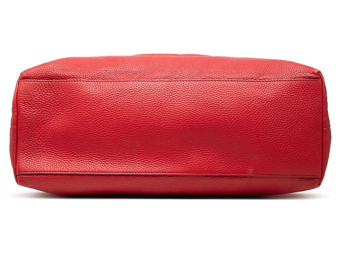 Borsa Tote Soho Chain Gucci Medium in pelle di vitello rossa Rosso - vista 3